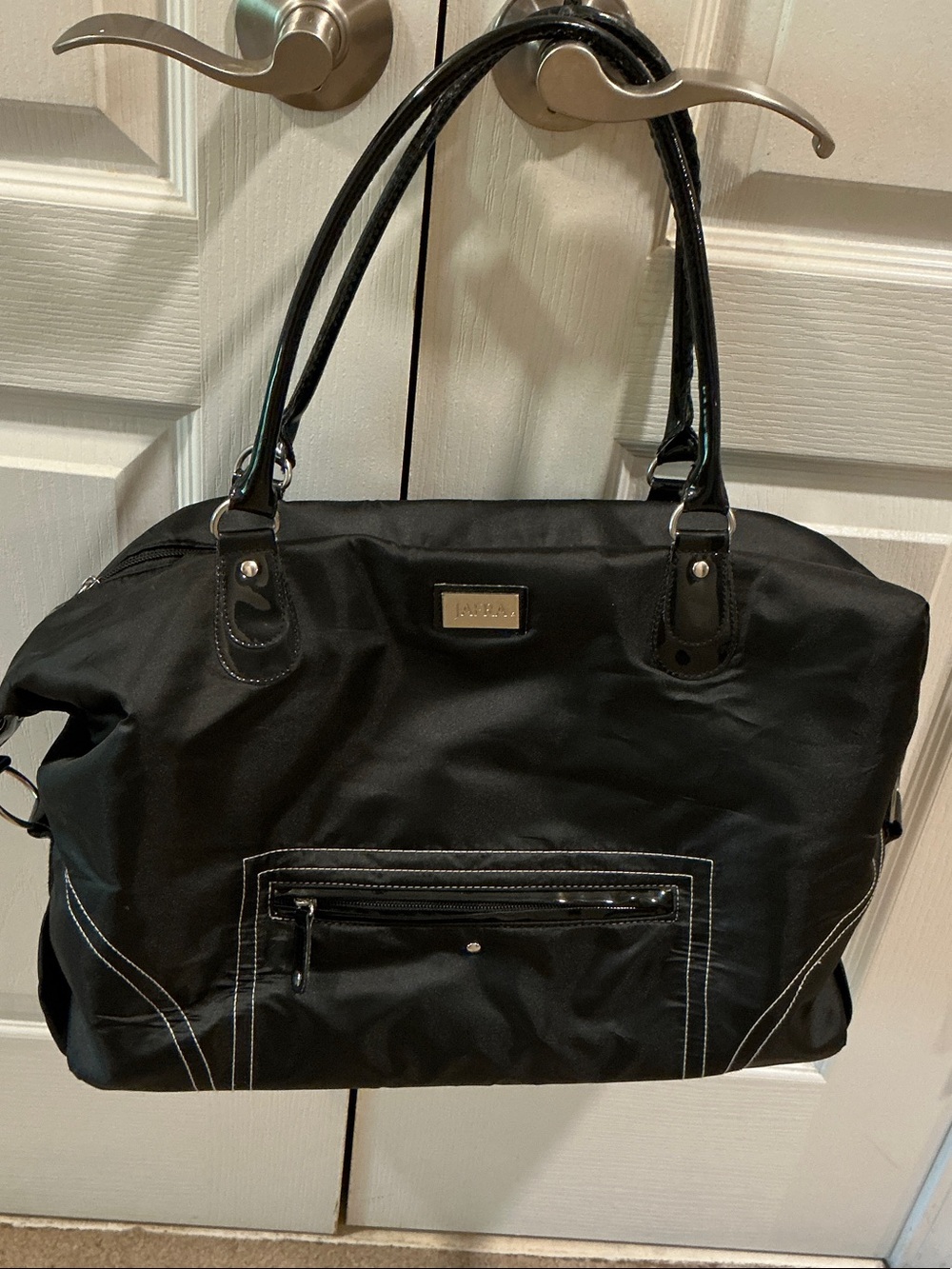 Black Tote Bag by Jafra - Spacious Everyday or Overnight Bag